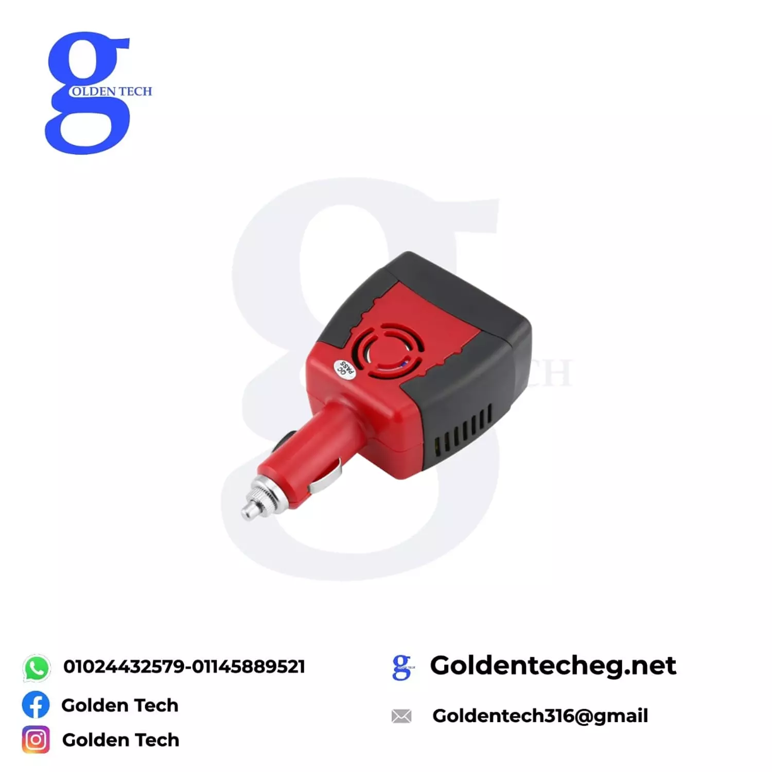 150W 12V DC to 220V AC 5V USB Port Car Power Inverter GOLDENTECH hover image