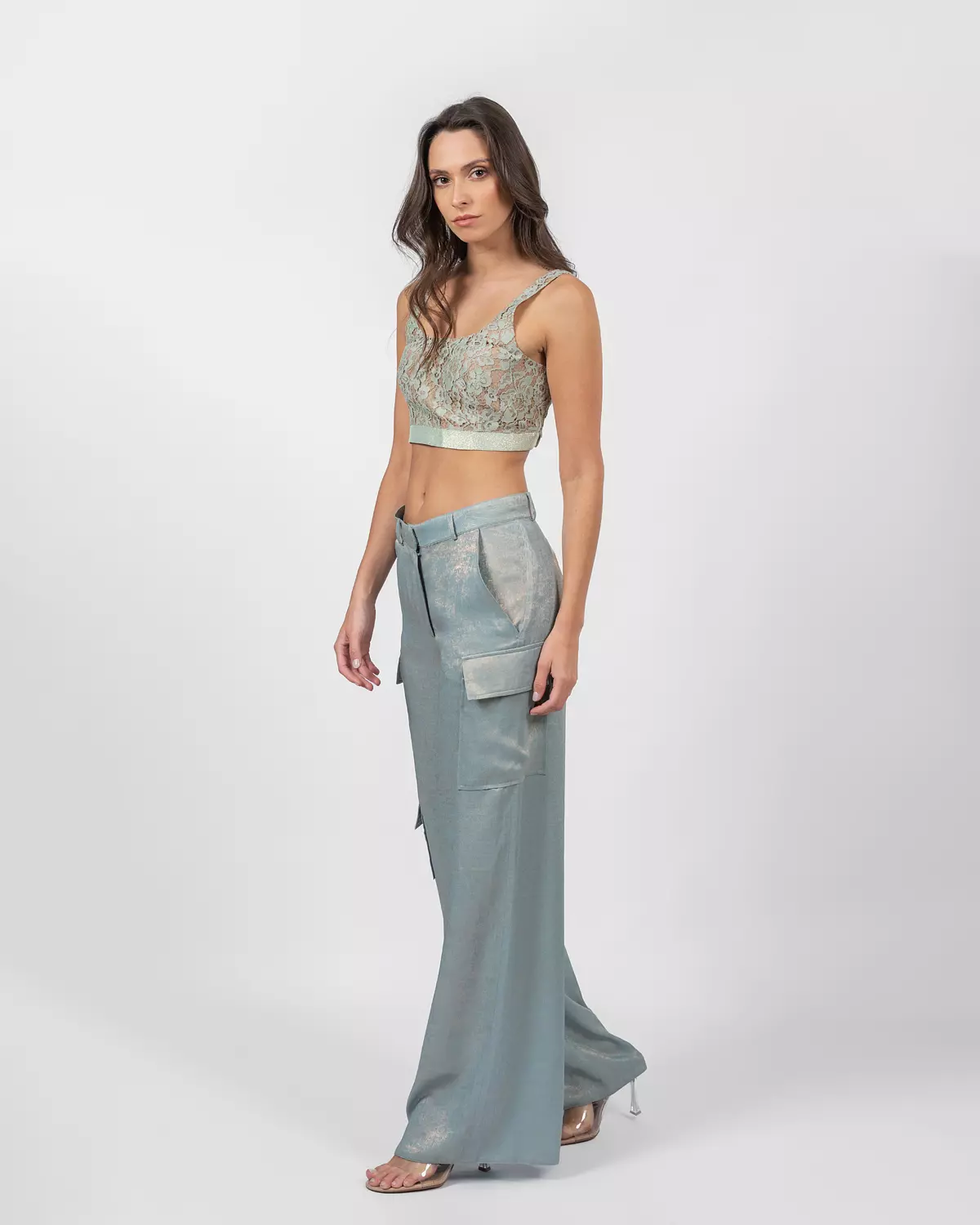 Lace Mint Green Top 3