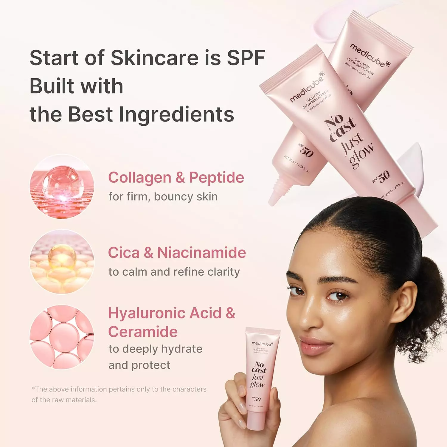 medicube Sunscreen No Cast Just Glow Collagen | SPF 50 6