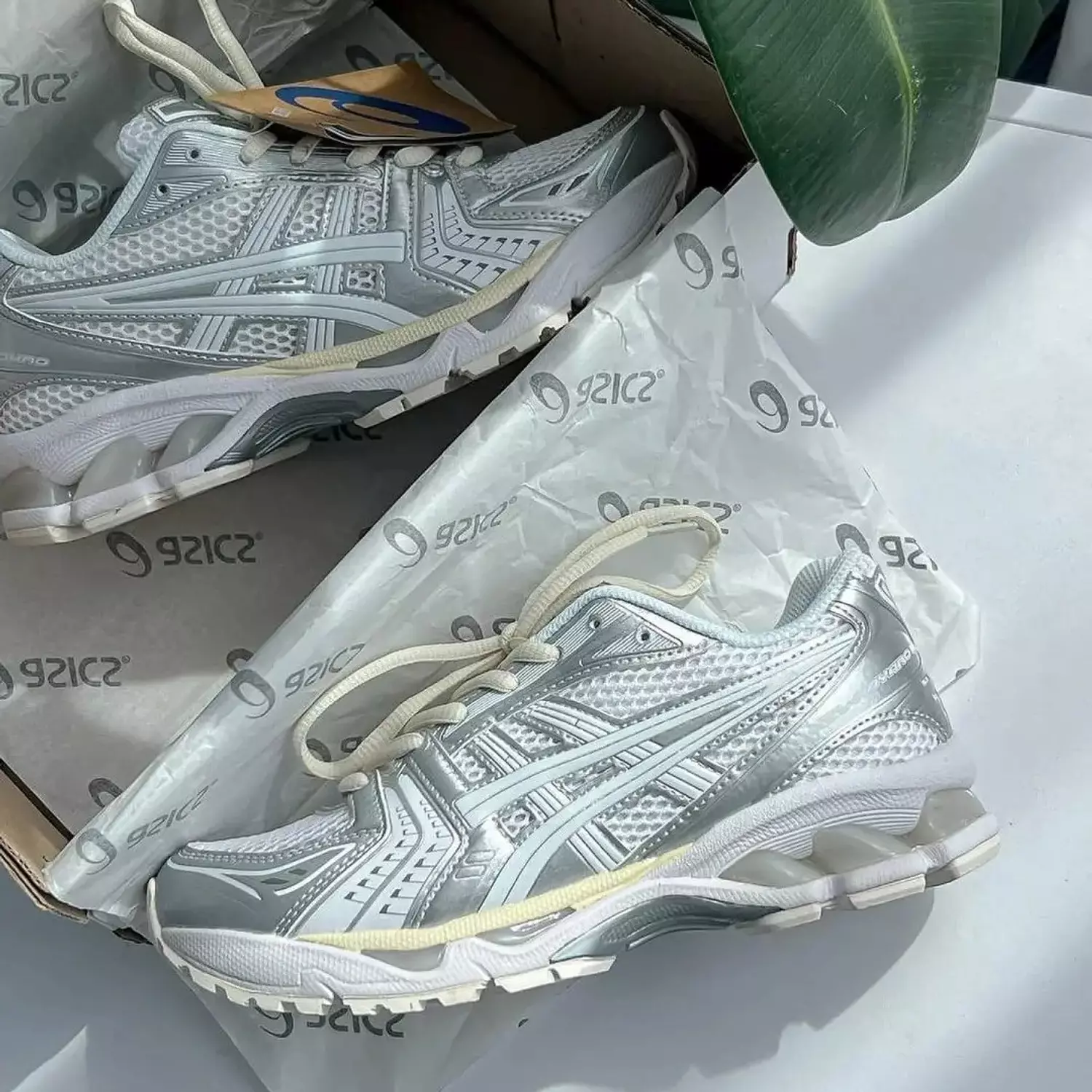 Asics Gel Kayano 14 Silver White 1