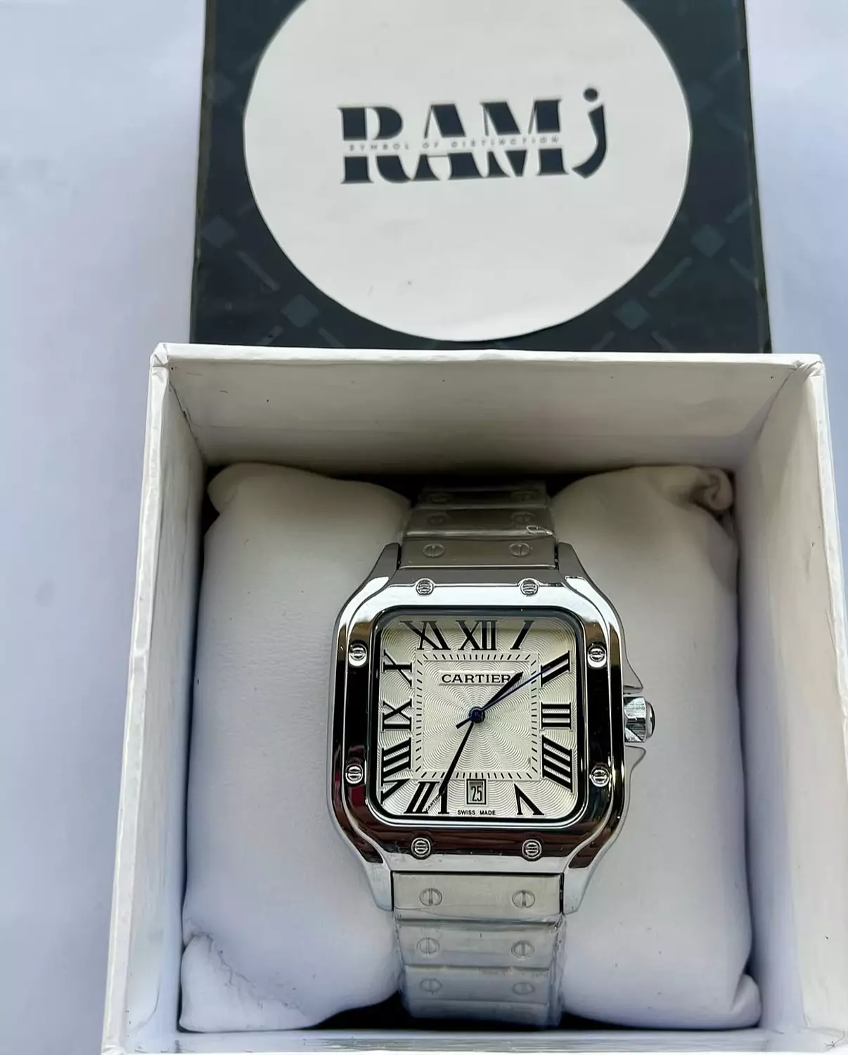 Cartier stainless steel hover image
