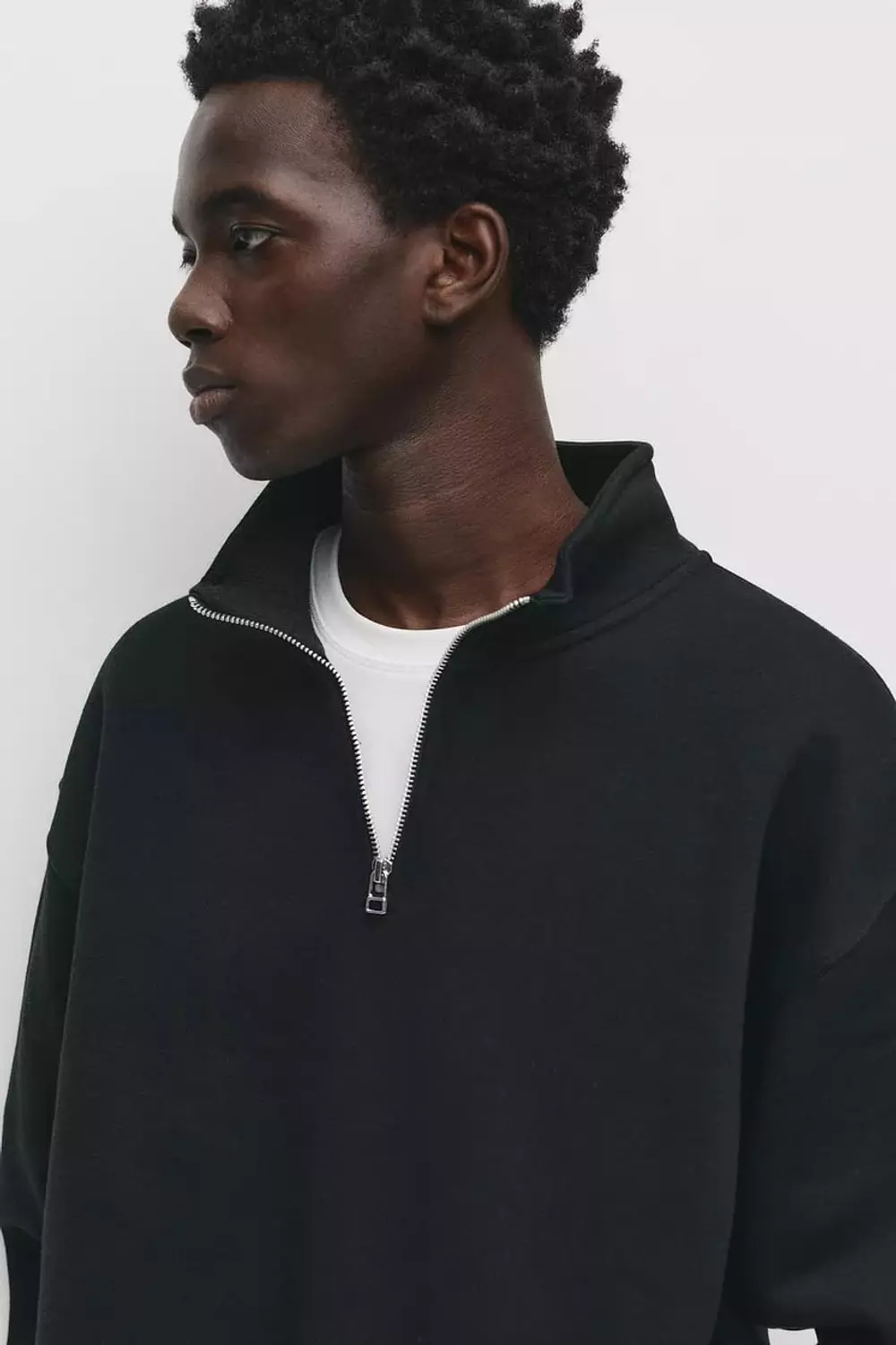 Pull&bear Basic Quarter Zip Sweatshirt  13