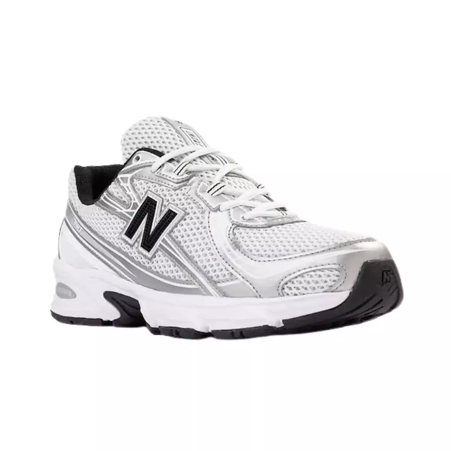 New Balance 740 Athletic Shoe – White / Black / Silver 1