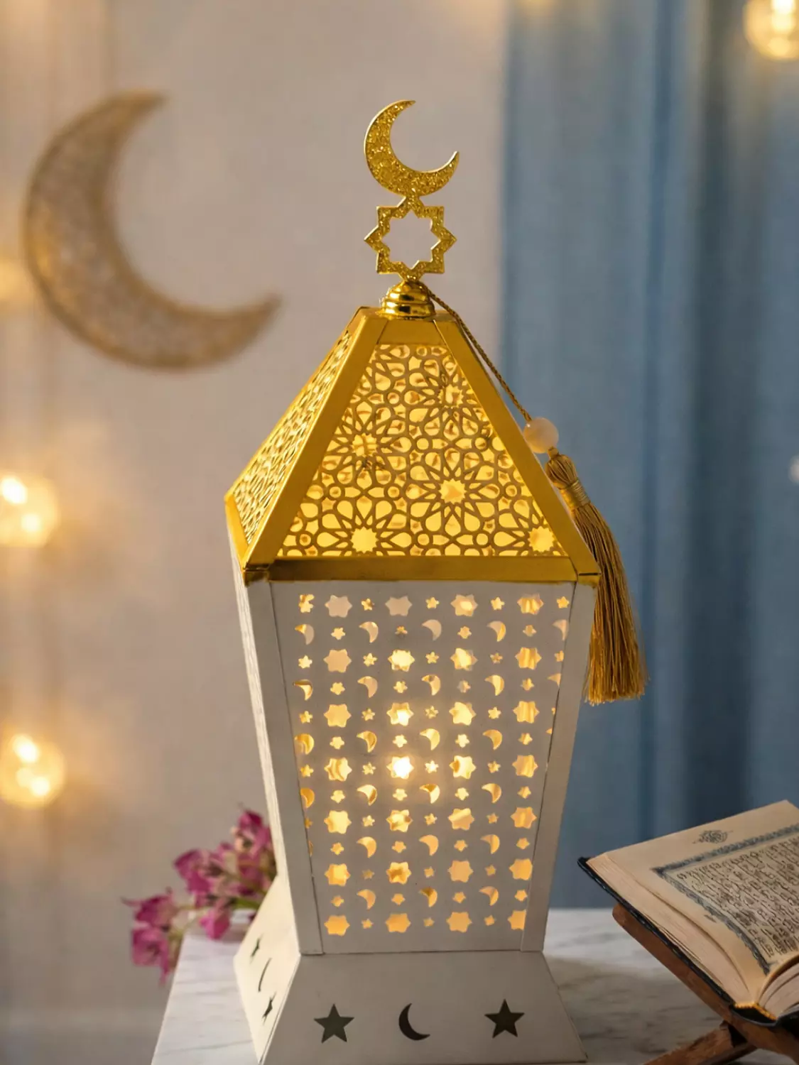 Ramadan LED Lantern – Stars Design image
