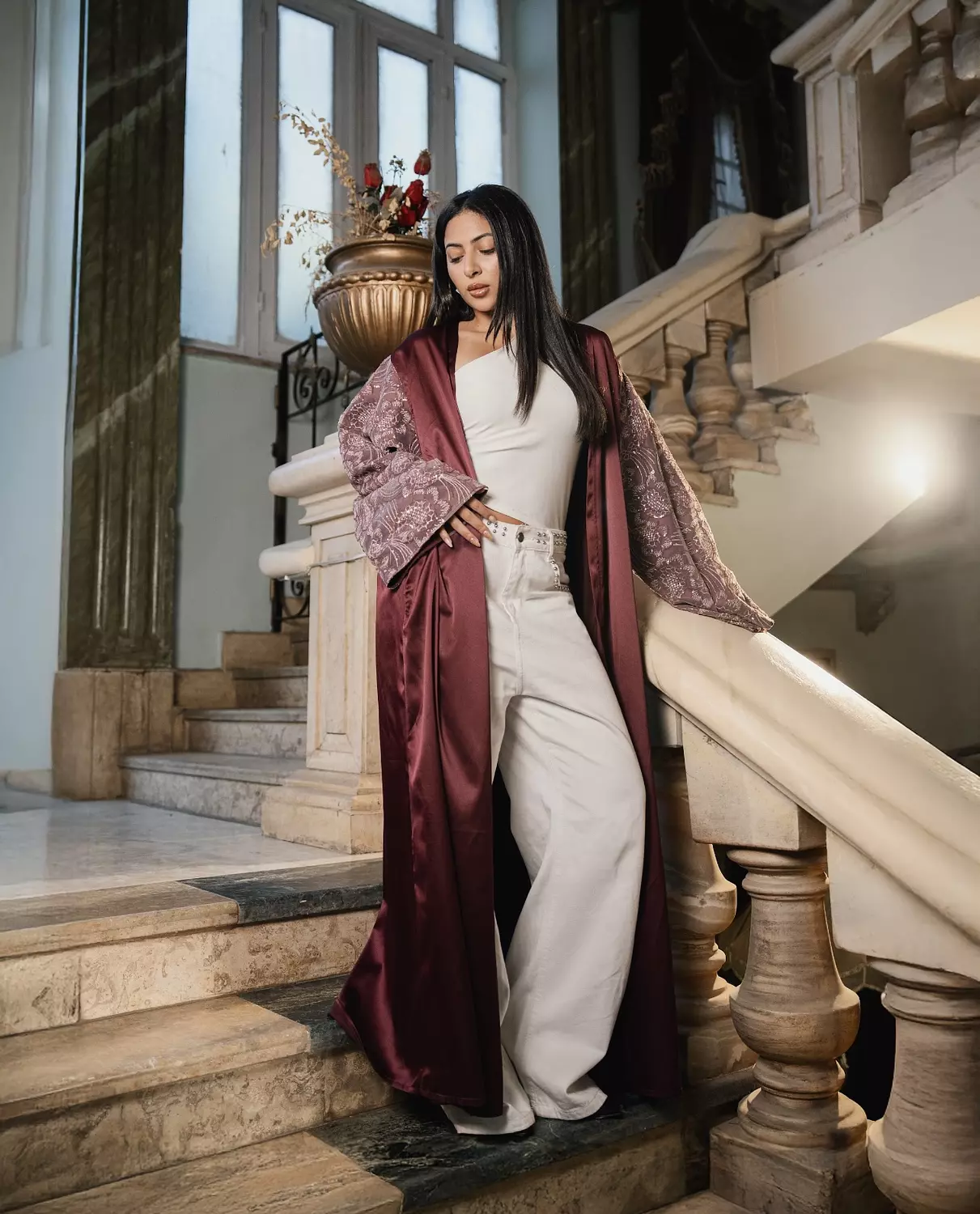 Cherry Champagne Kaftan  4