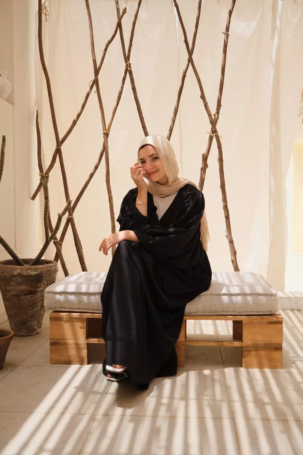 Batwing sleeve dress 3