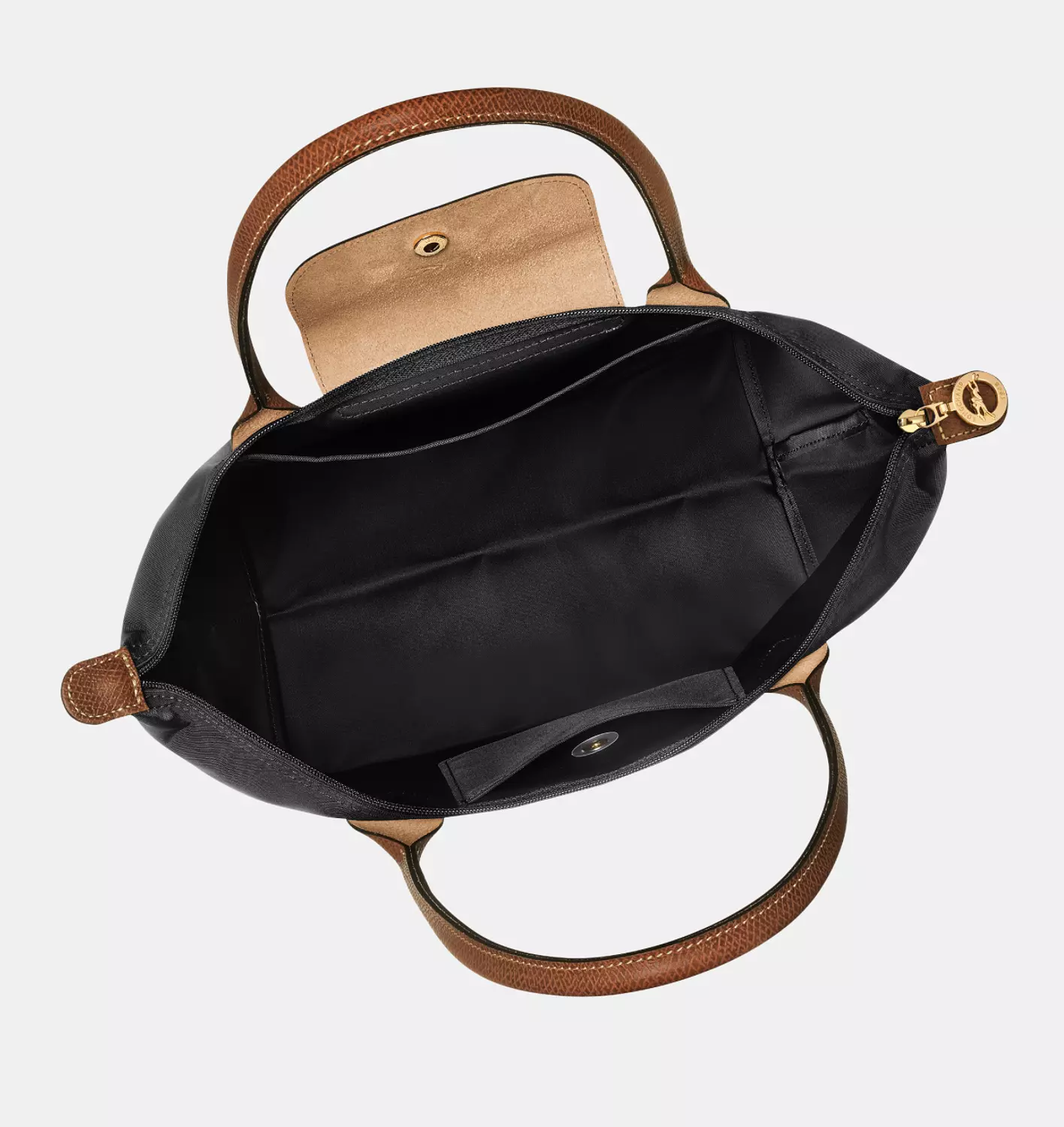 LE PLIAGE ORIGINAL M TOTE BAG Black - Recycled Canvas 4