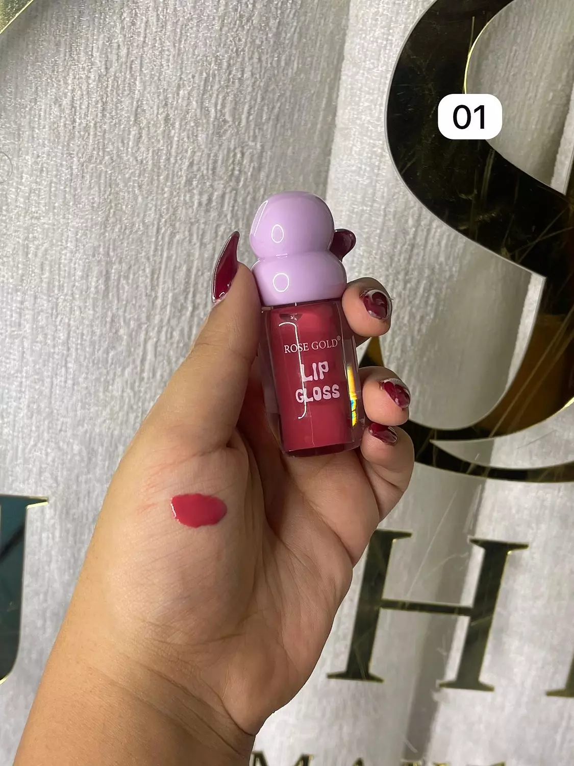 Lip gloss Rose gold  hover image