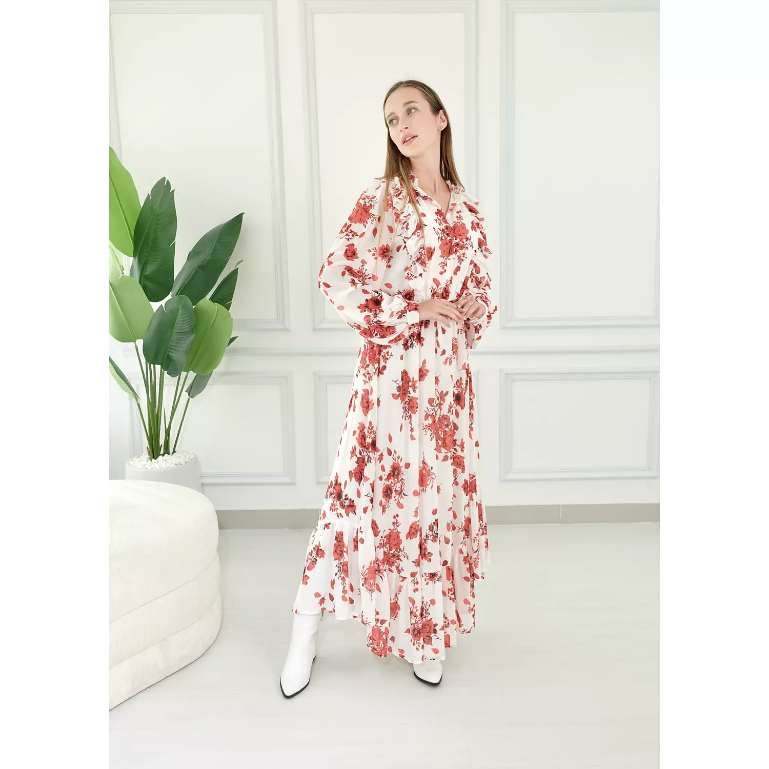 Red Flower Dress image