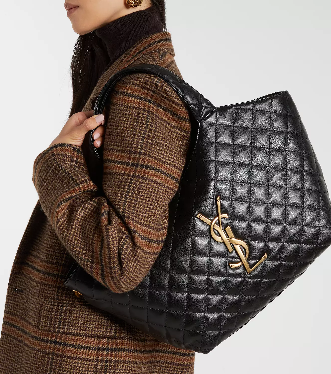 Icare Medium quilted leather shoulder ba 2