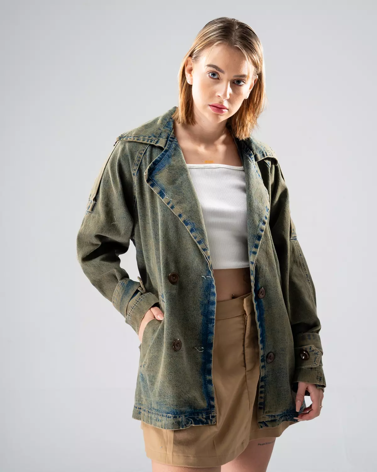 Dusty Terrain Denim Jacket hover image