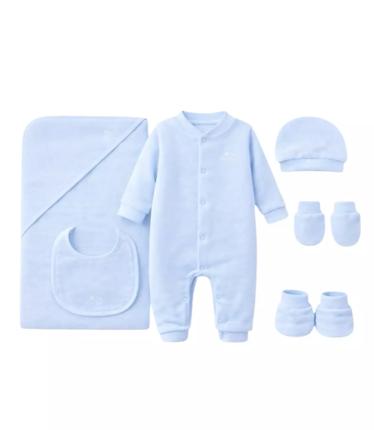 Plain blue set image