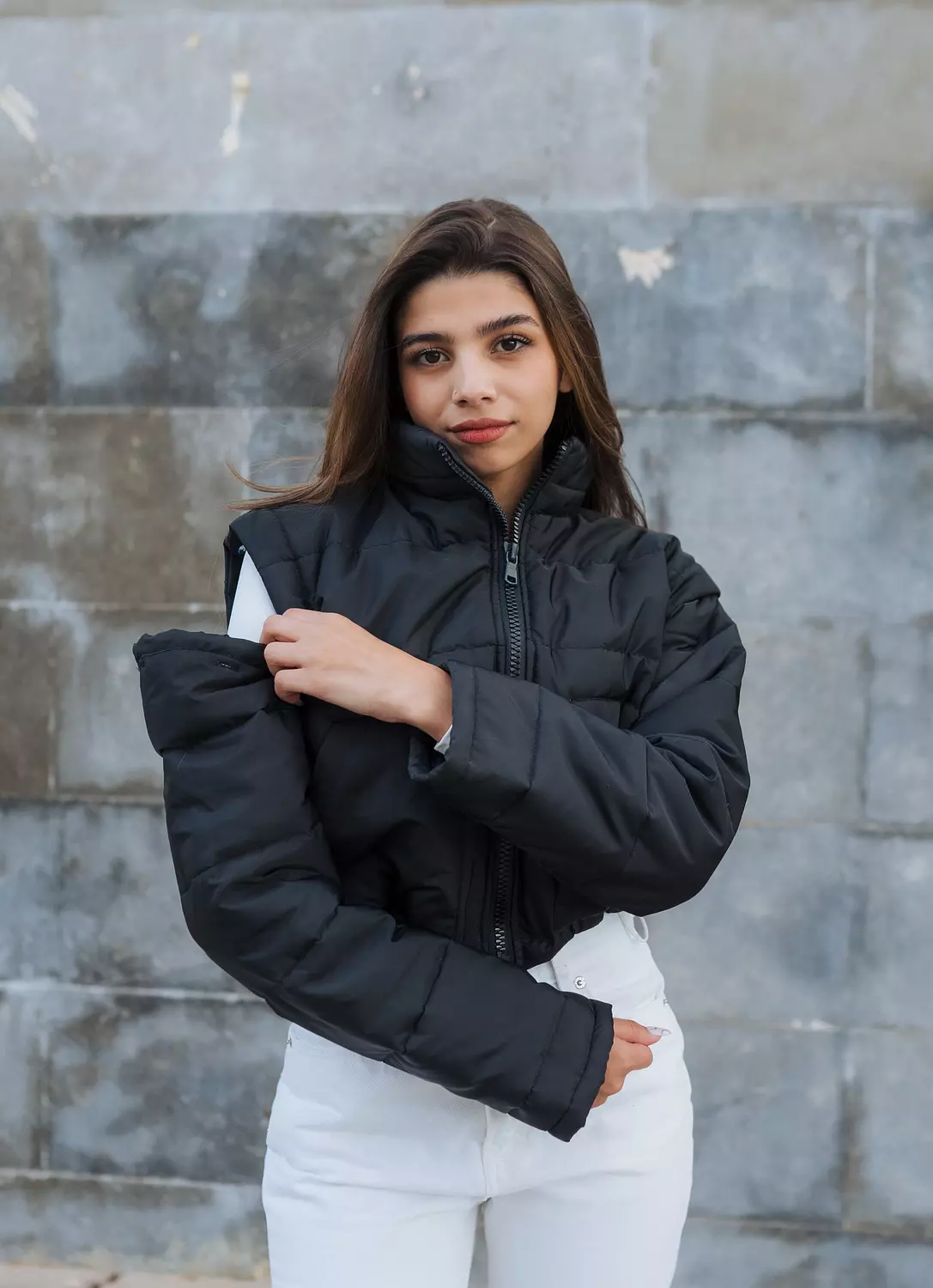 2in1 Jacket/vest - Black  2
