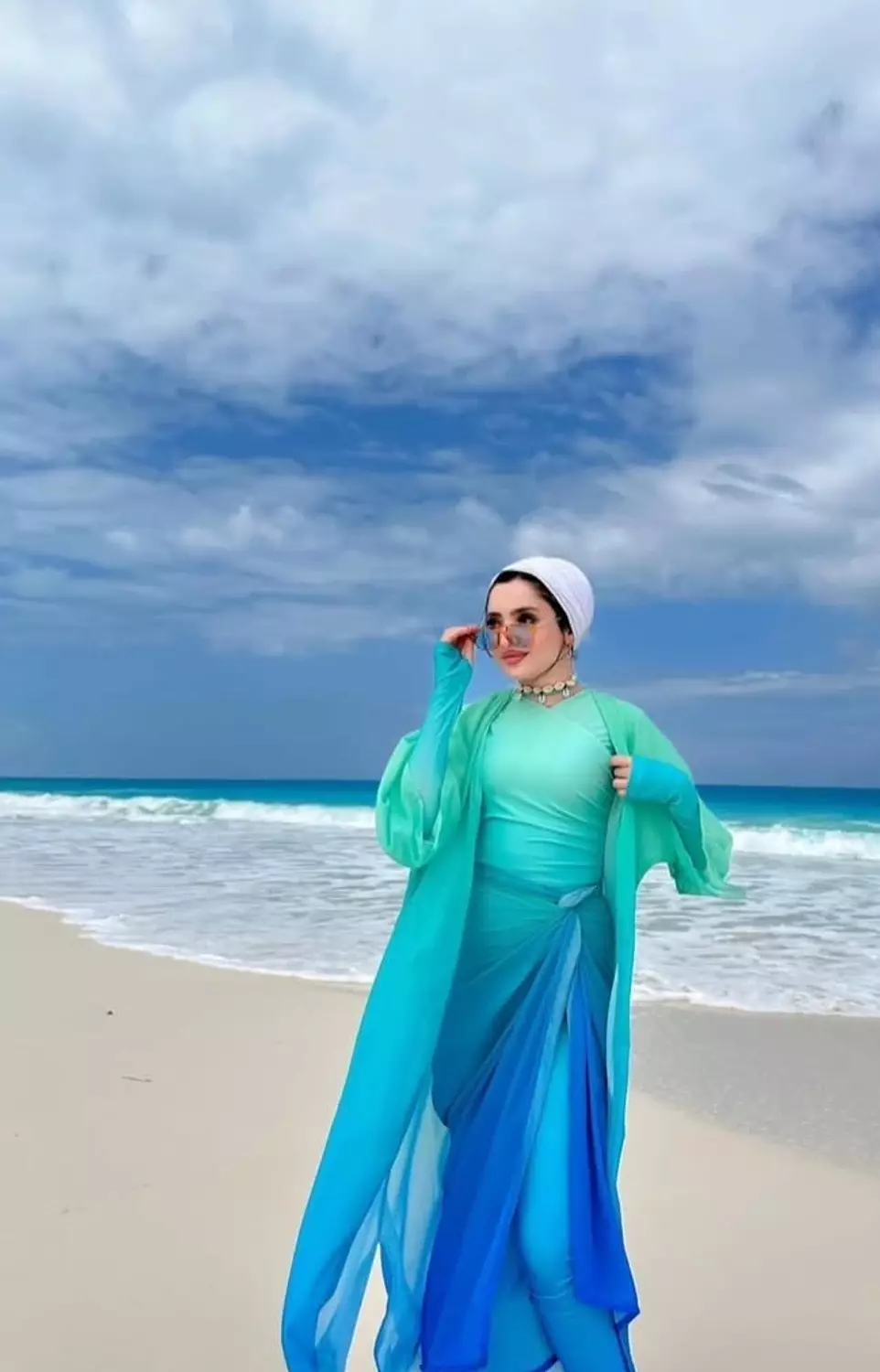 Shades of green burkini  5