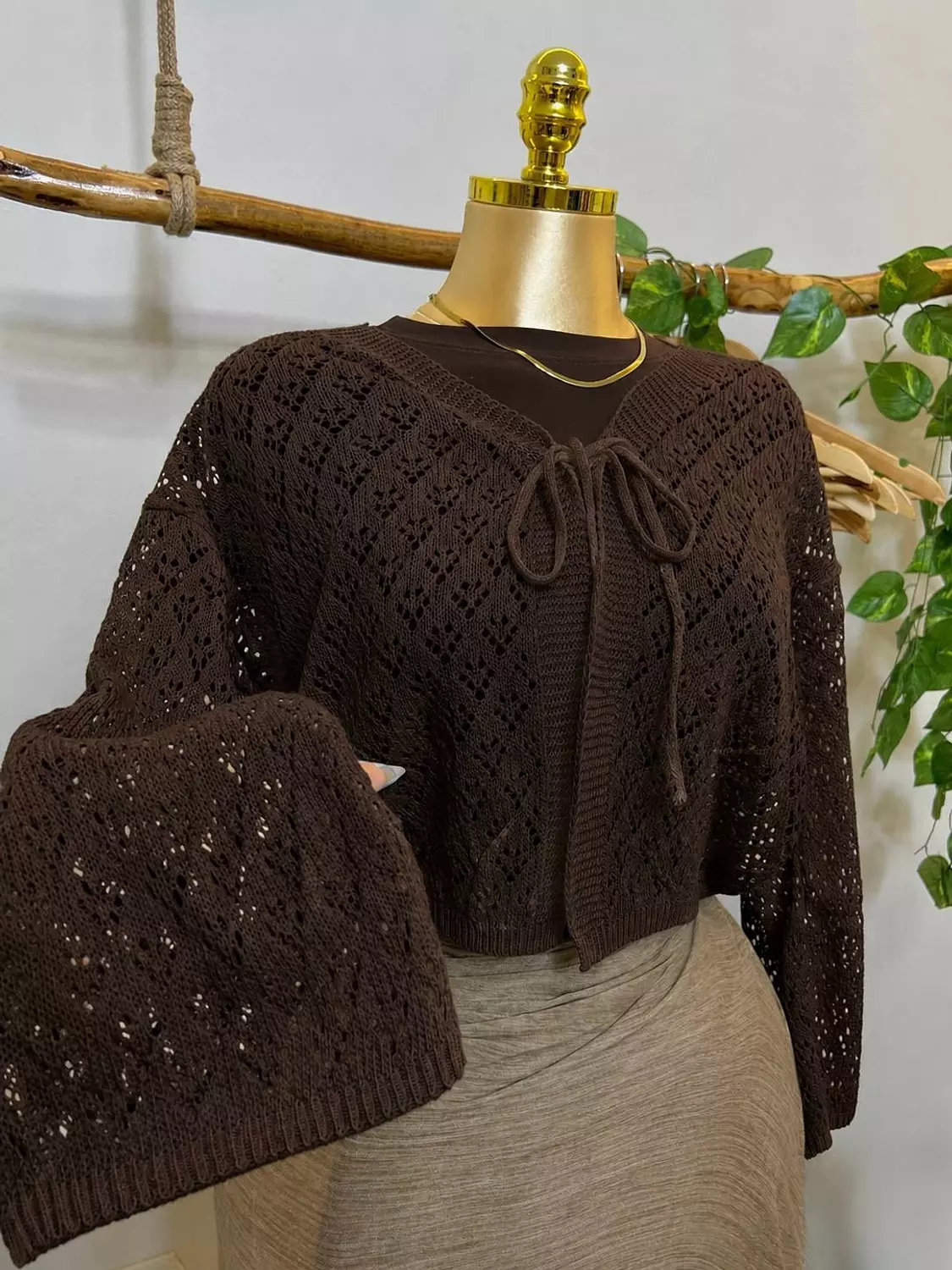 Knit blouse 1