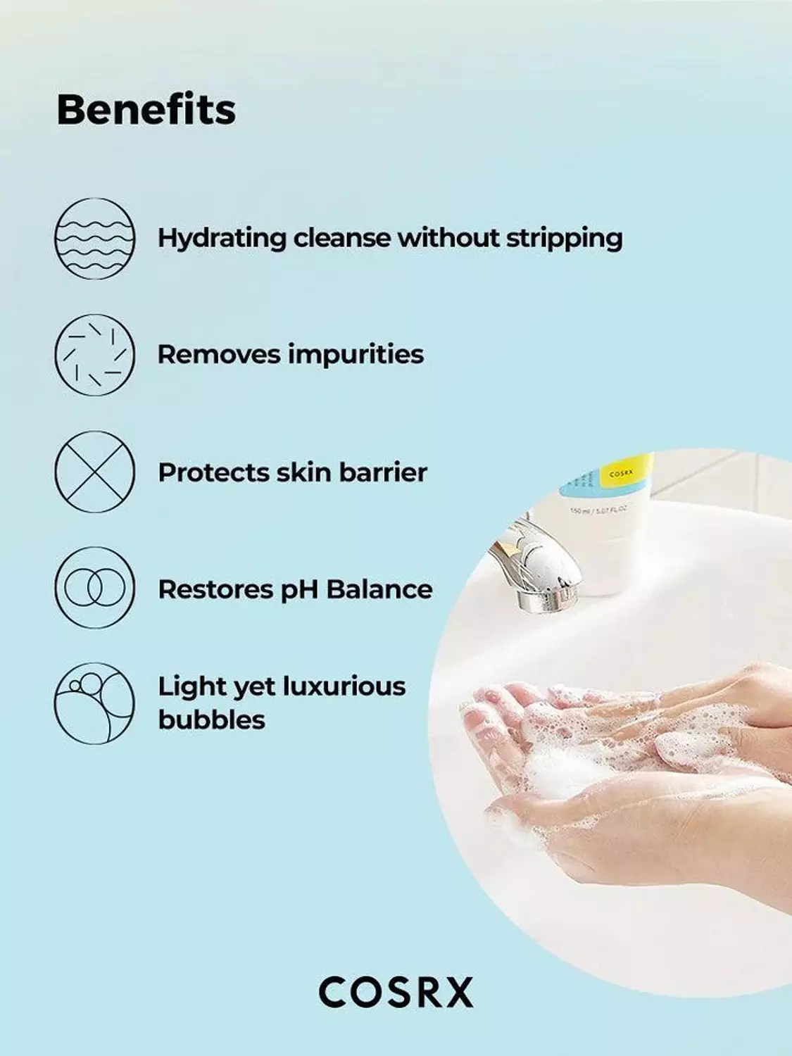 Cosrx Low pH Good Morning Gel Cleanser 150 ml 3