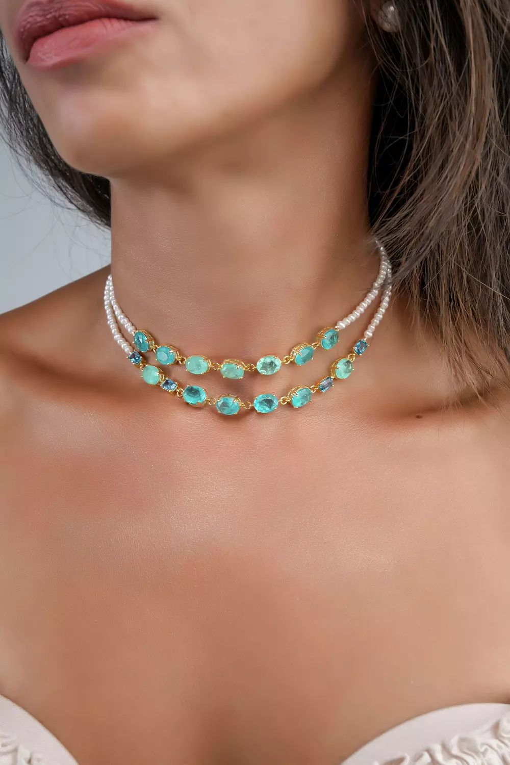 Ocean Blue Choker hover image