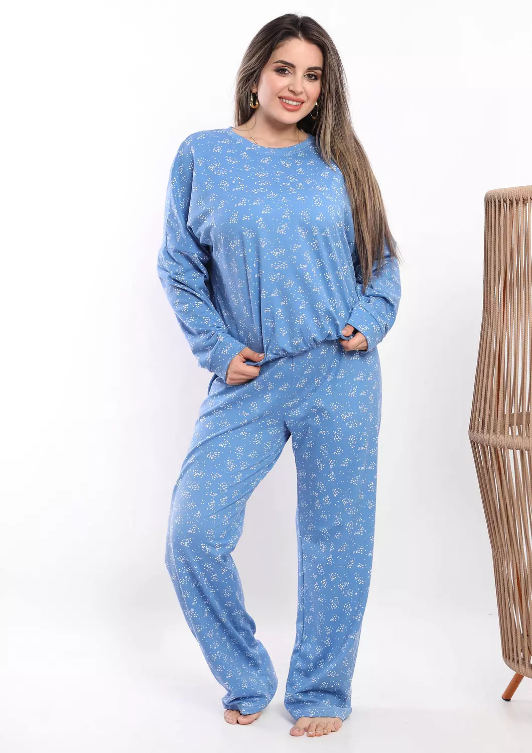 C312 Snowflakes pajama set  4