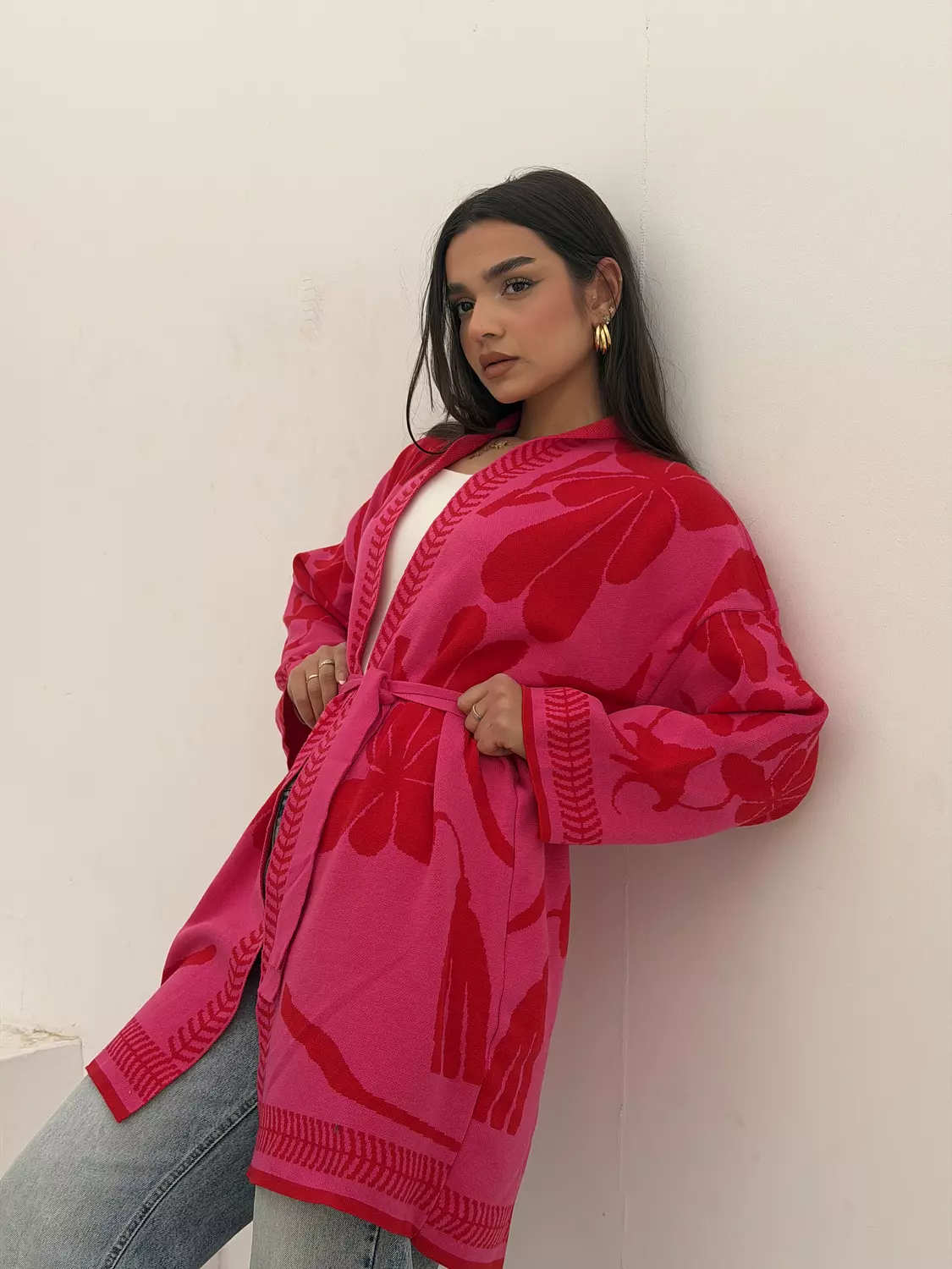 Fuchsia Flame Kaftan 2