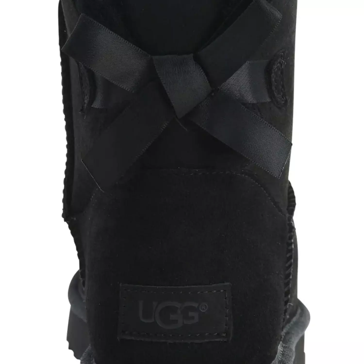Ugg Mini Bailey Bow Black ankle boots hover image
