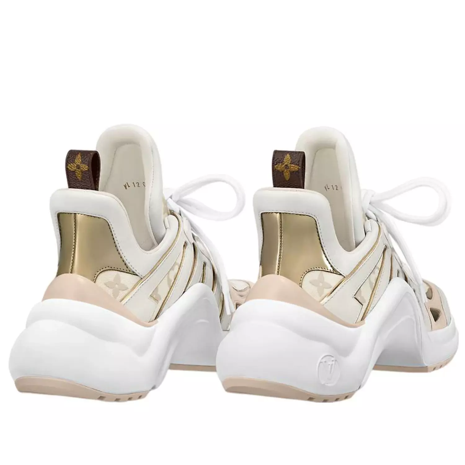 LOUIS VUITTON(WMNS) LOUIS VUITTON LV Archlight Sneakers 'Beige Monogram Gold' 3