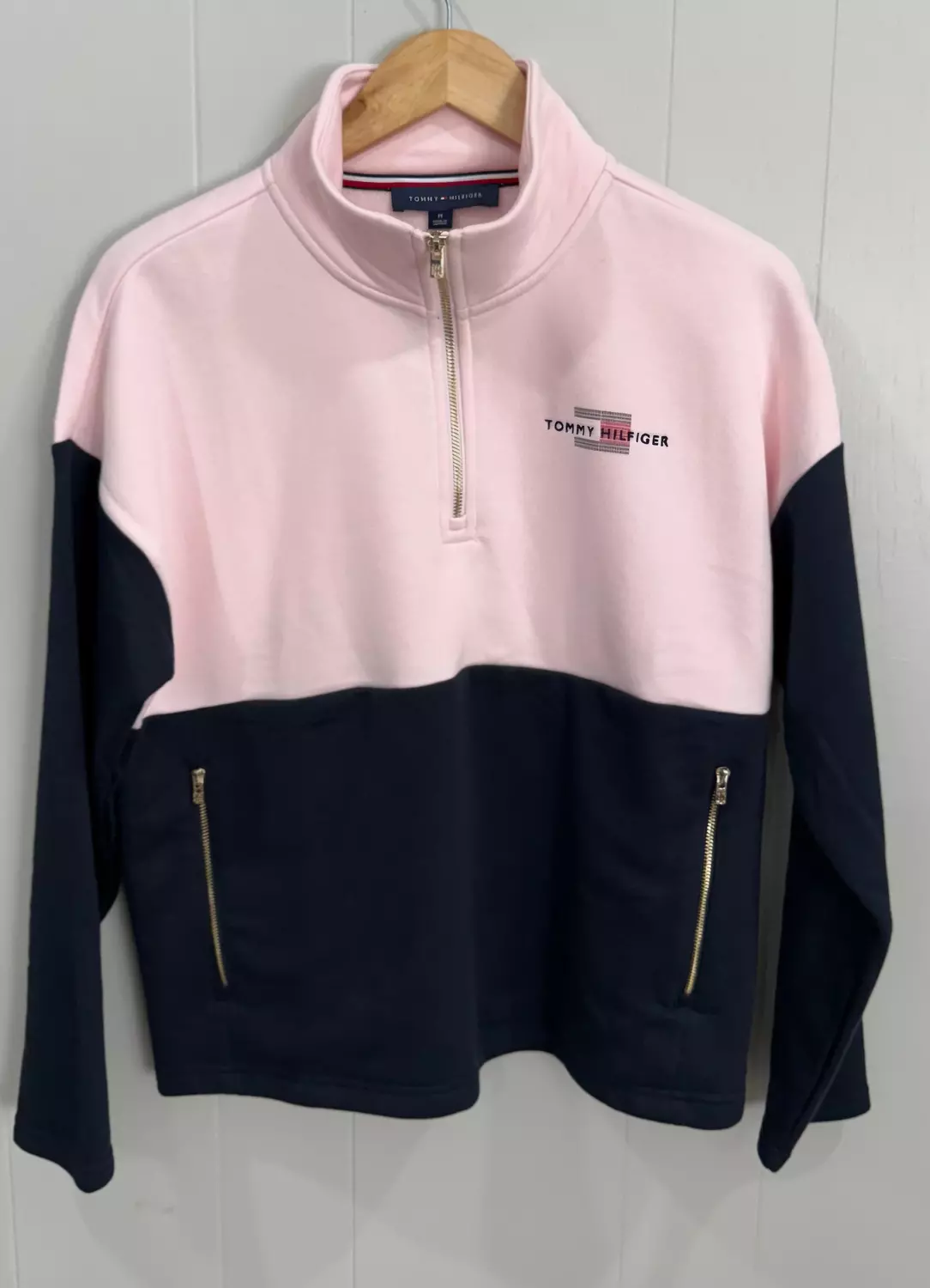 Tommy Hilfiger Color-Block Quarter-Zip Sweatshirt hover image
