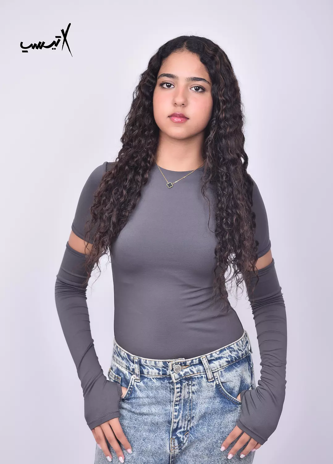 Ribbed Sleeves Top 1