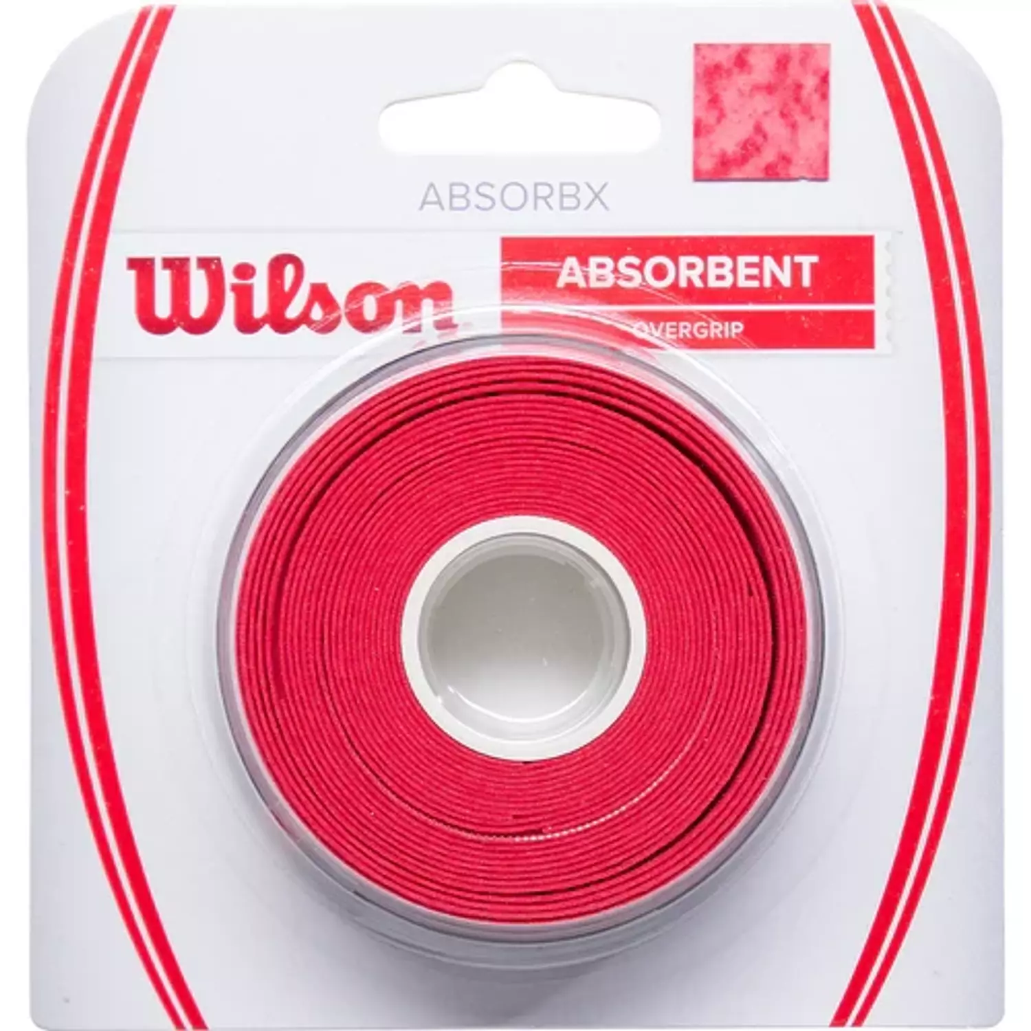 Wilson Absorbx Absorbent Red Overgrip (Reel of 3) image
