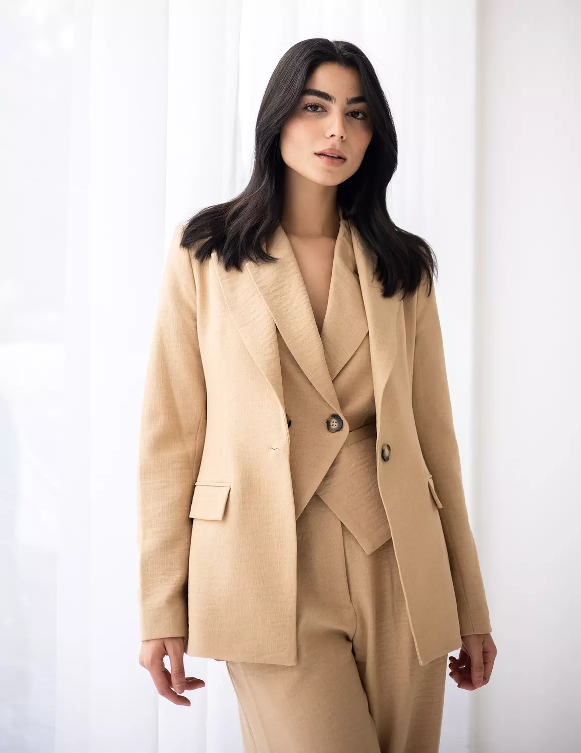 <p>Linen Blazer </p>