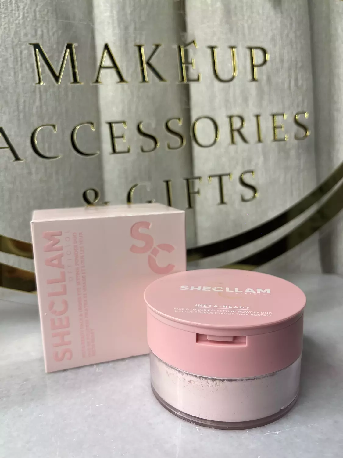 Powder Sheglam douple Loose&compact hover image