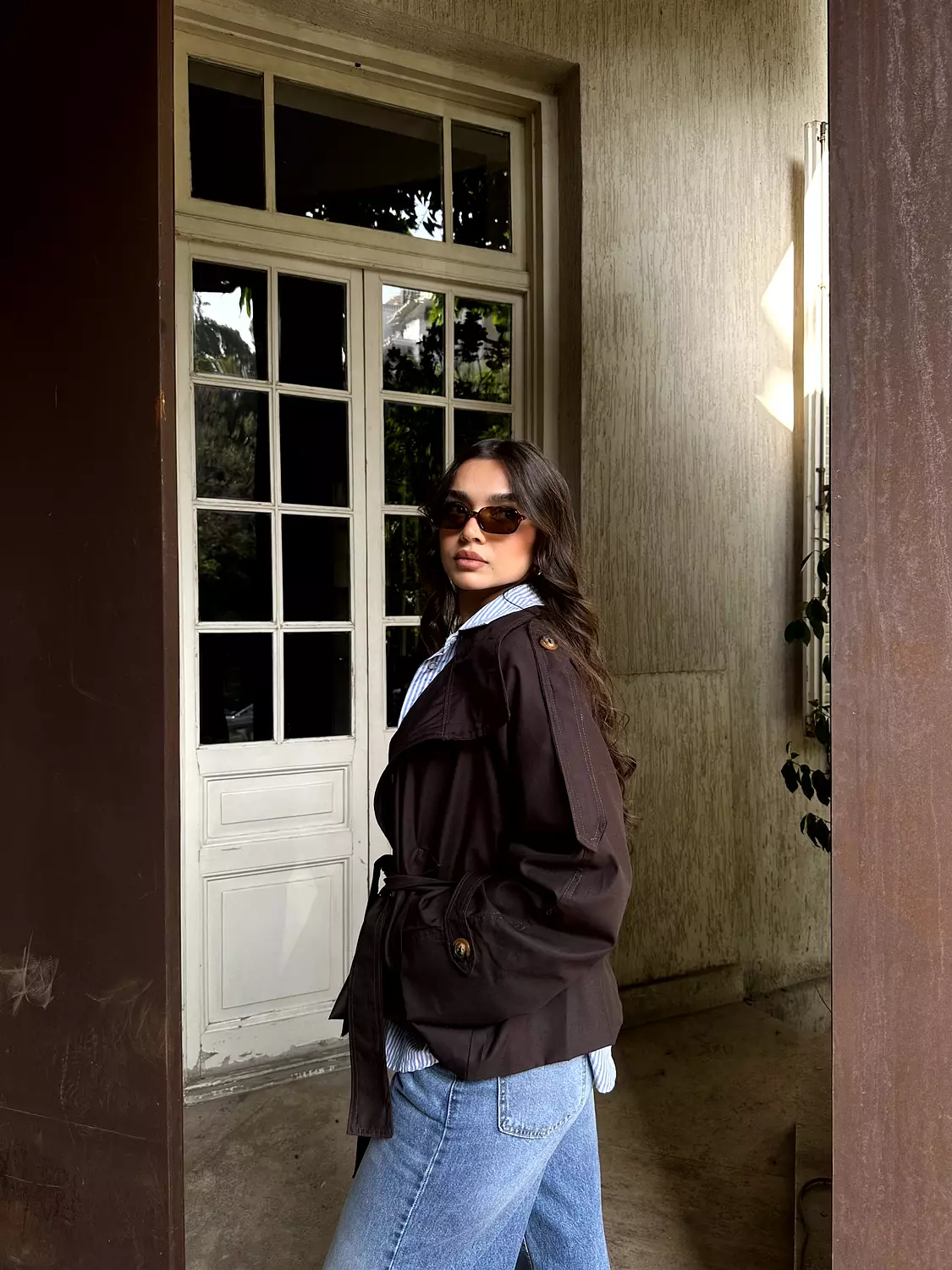 Cropped Trench Coat 4