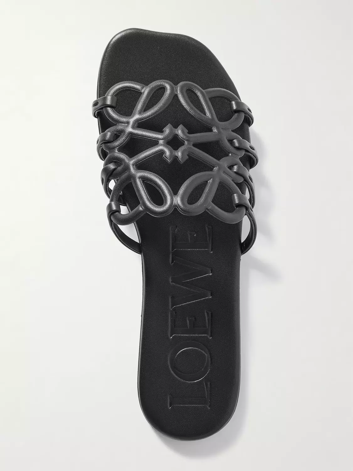 Loewe, Petal Anagram leather slides 2