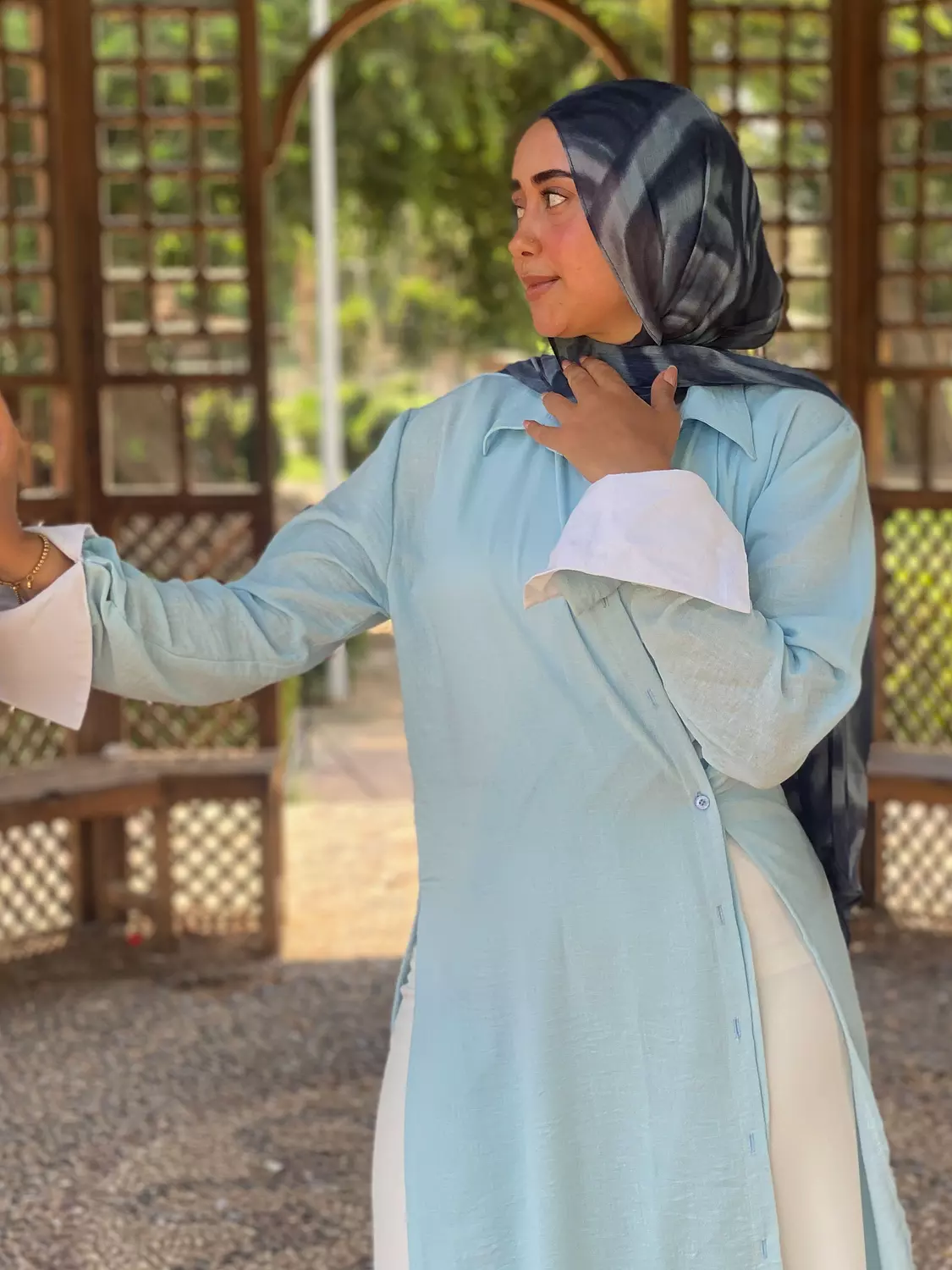 Flowy Shirt Baby Blue  9