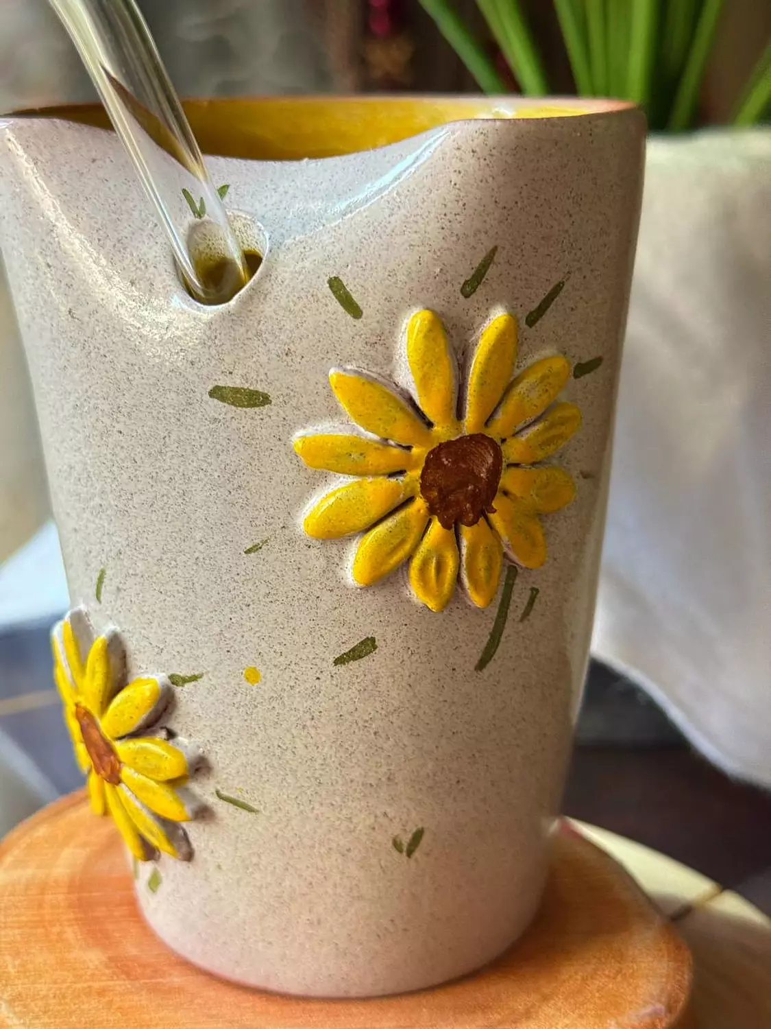 Sunflower shines straw cup 1