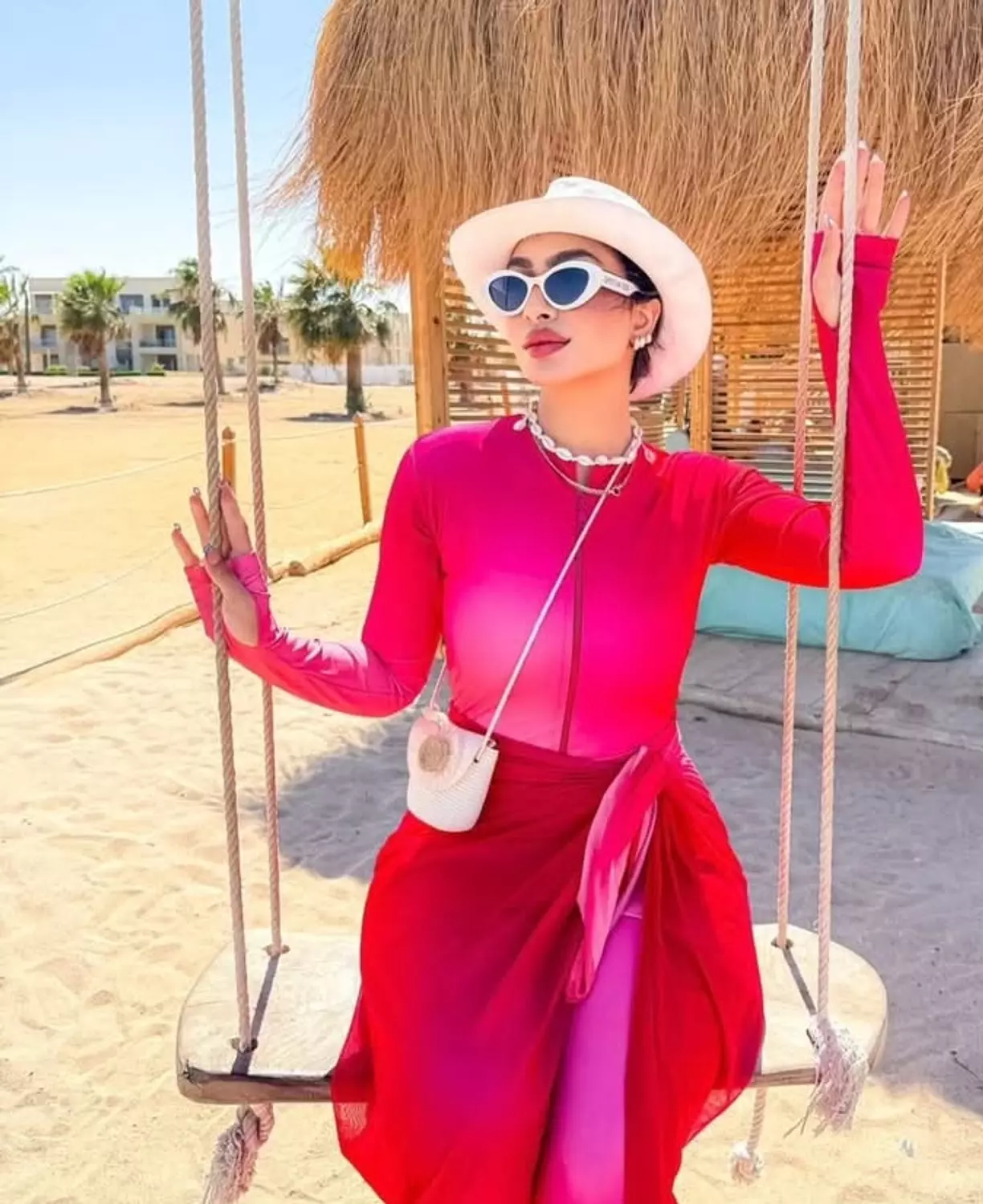 Hot pink burkini  8