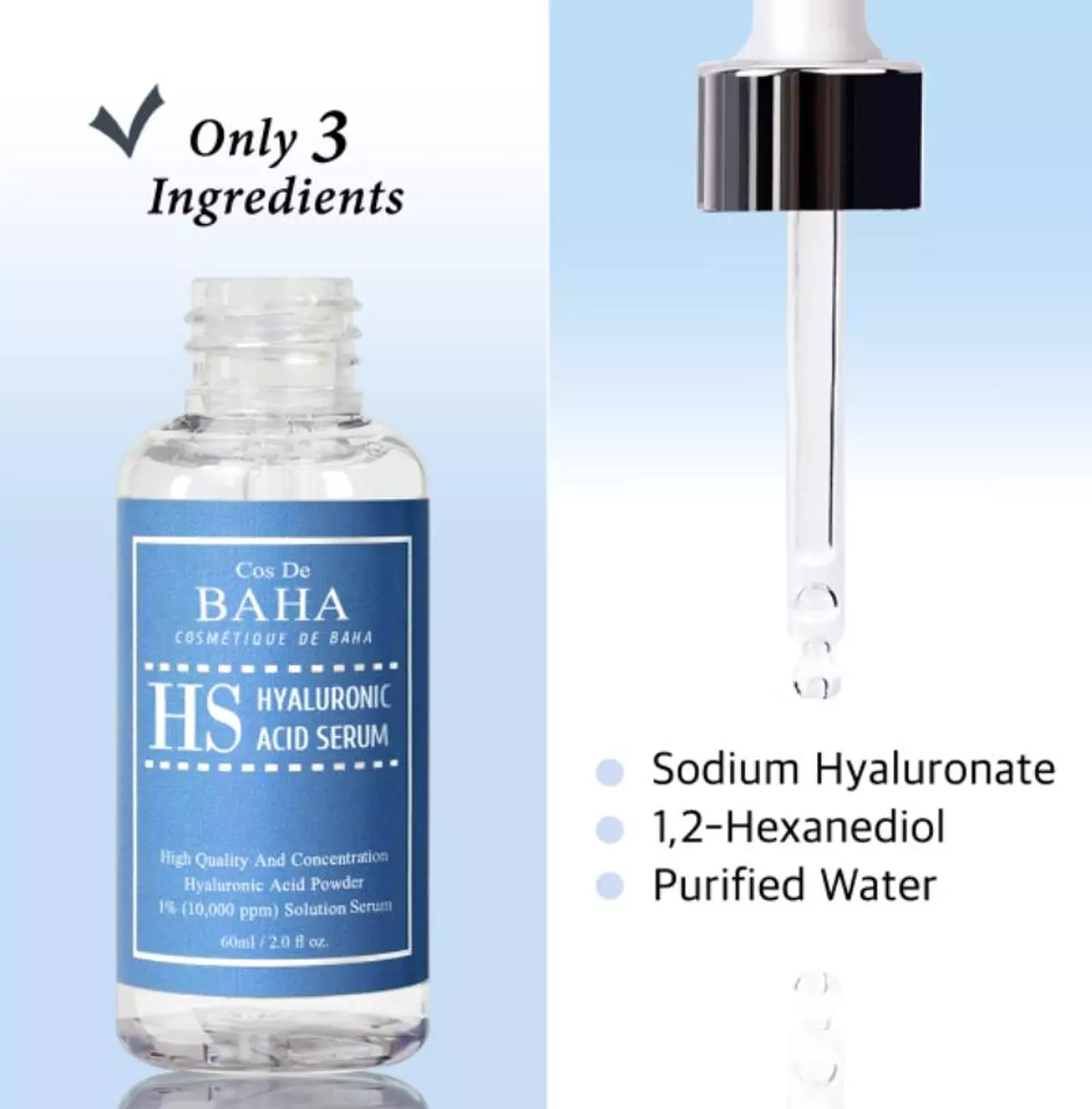 Cos De Baha Hyaluronic Serum 60Ml (H60) 2