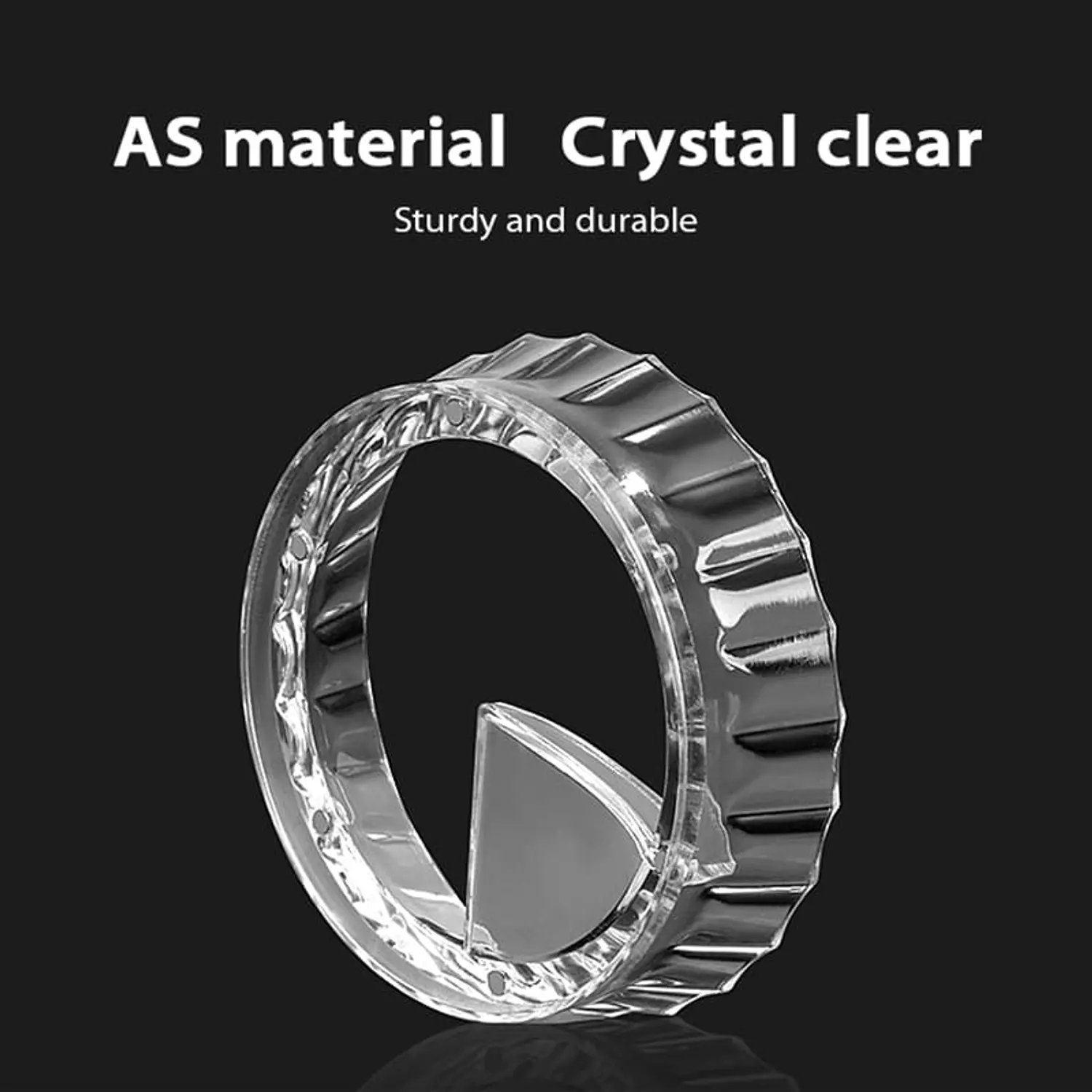 Coffee dosing ring with laser dispenser, acrylic color, narrow options, size (51-58) mm image