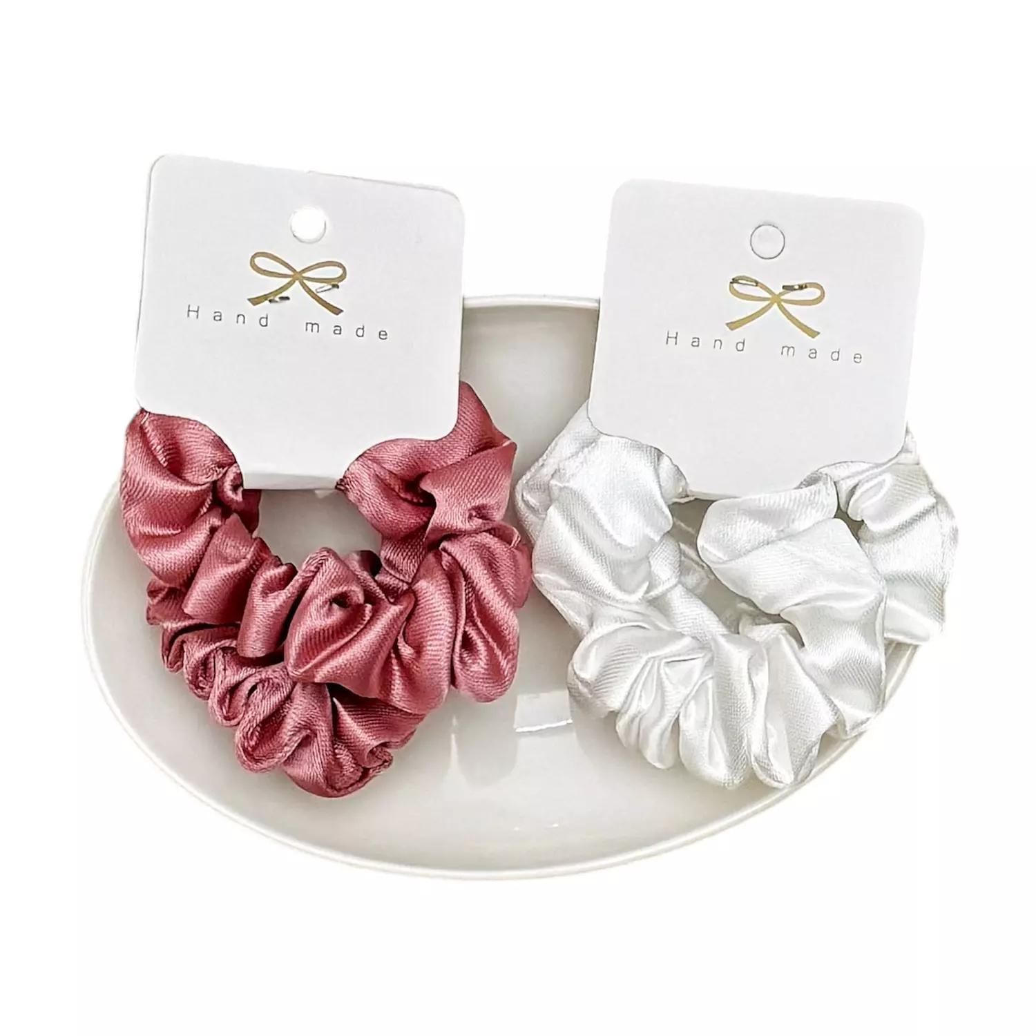 Royalty Satin Scrunchies 2 Pc Set A 1