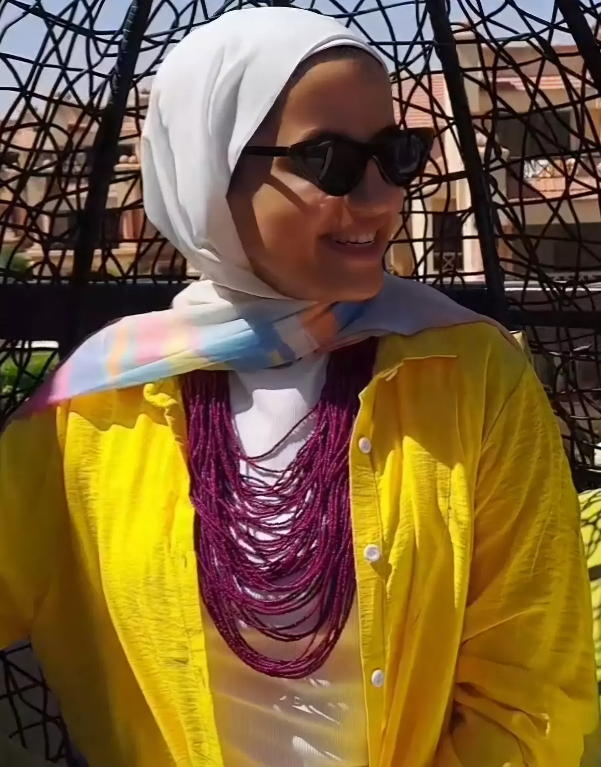 Purple-multi layered necklace  image