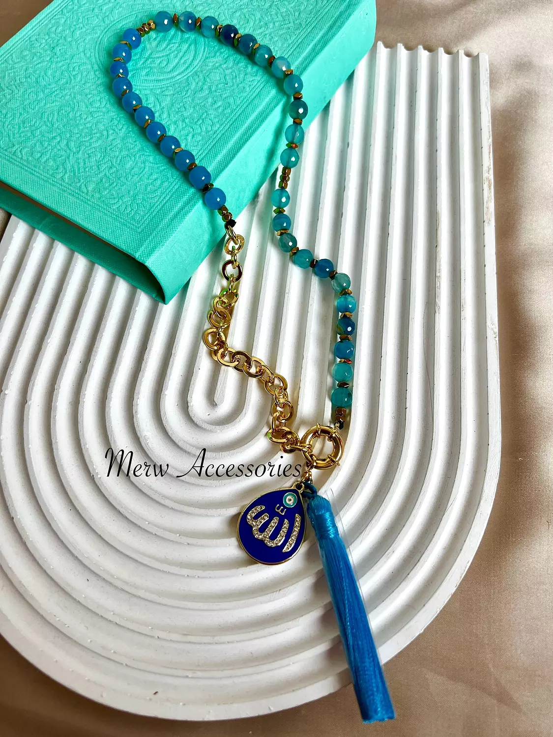 Allah blue sebha  image