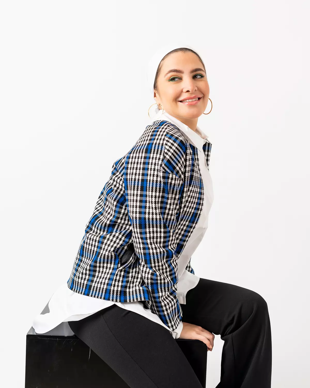 Checkered Blazer 7