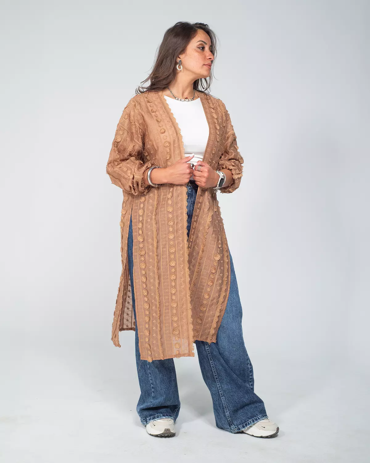 whisper touch cardigan brown hover image