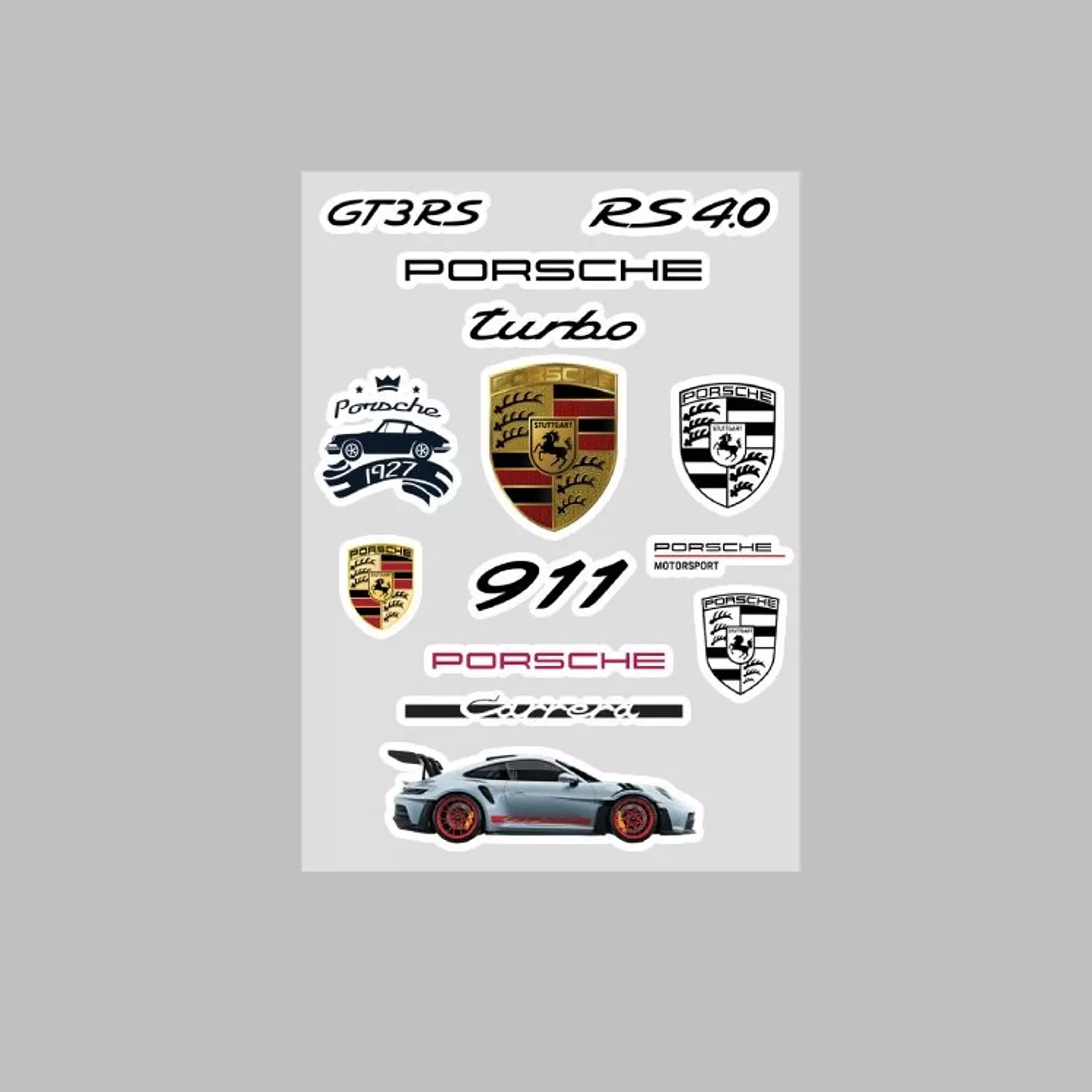 Porsche Stickers A4 Paper Bundle  hover image