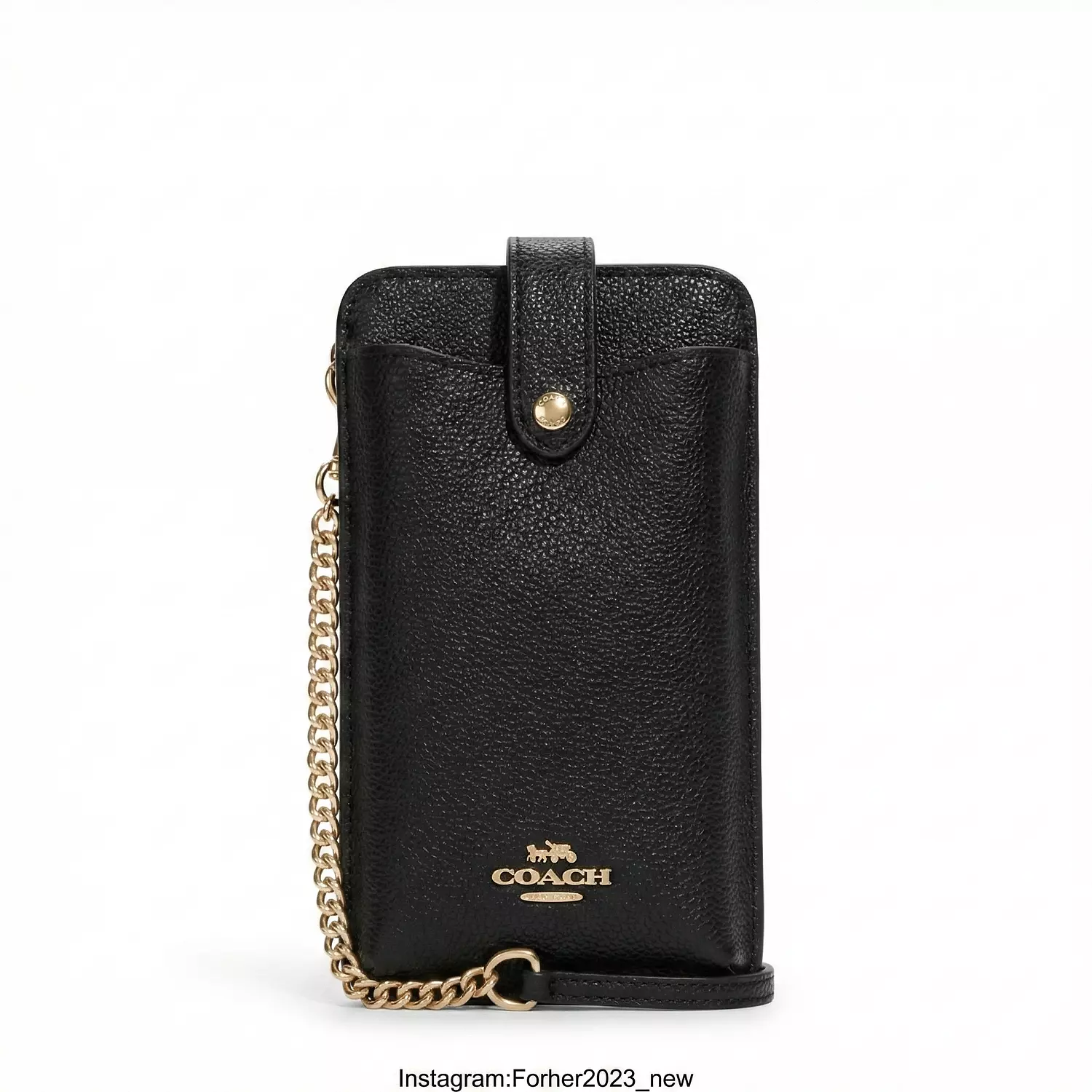 Coach Phone Crossbody In black image