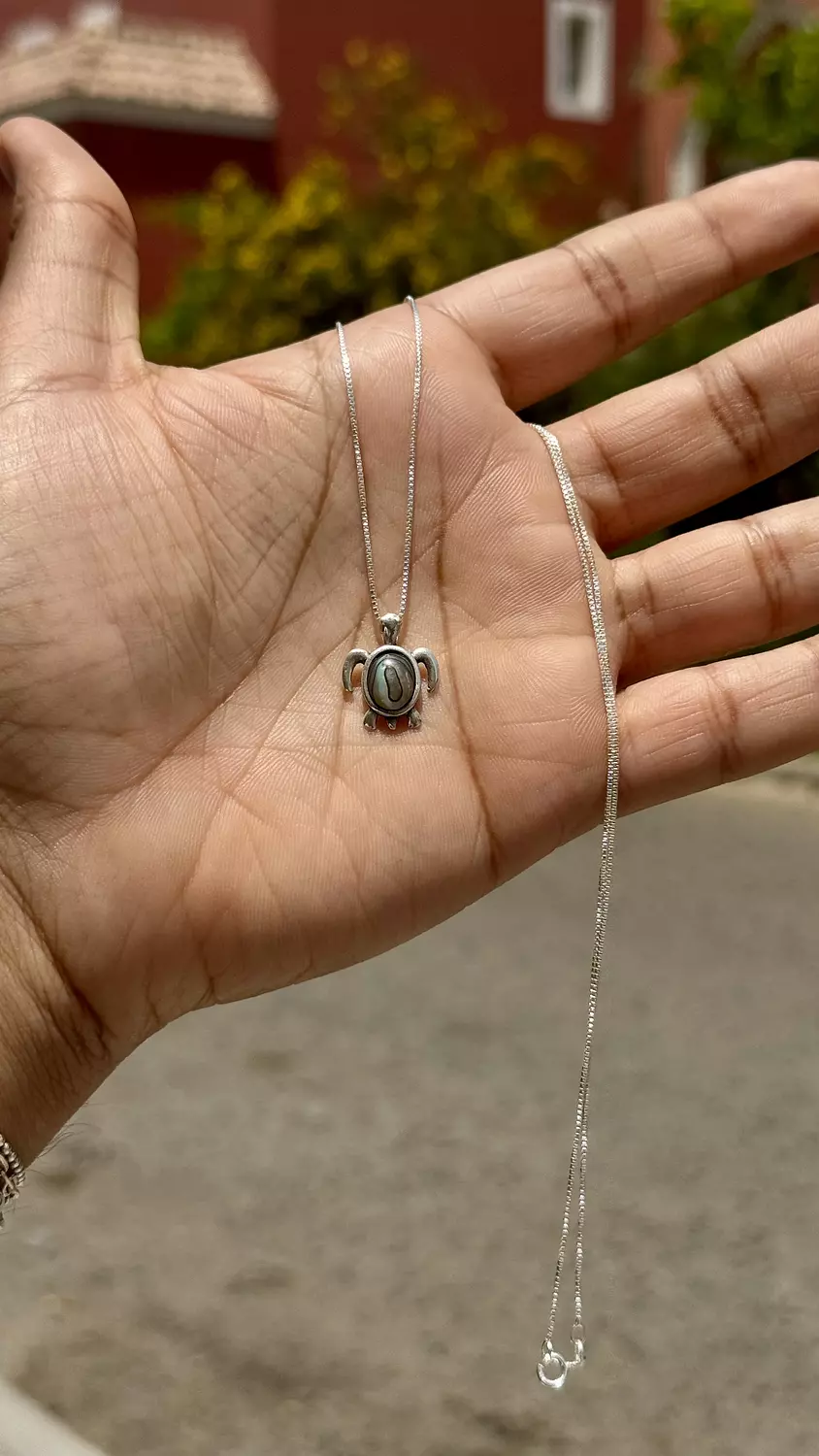 Seashell Turtle Necklace image