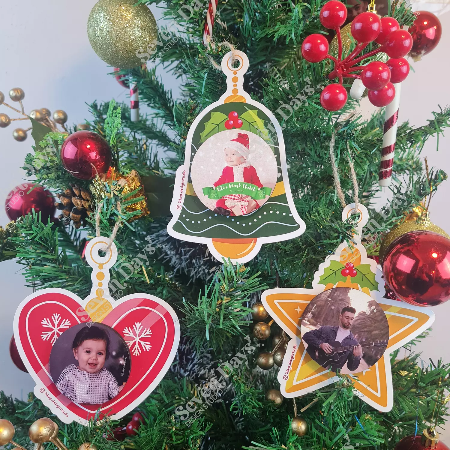 Christmas Tree Ornaments Magnet image