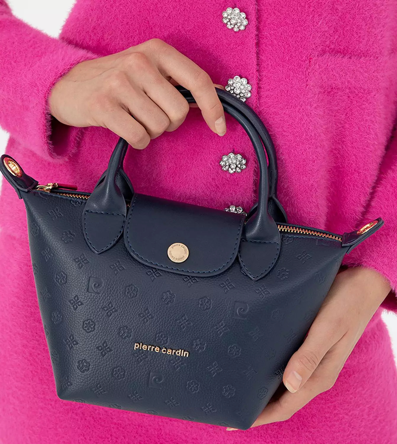 Pierre Cardin Navy Blue Mini Handbag image