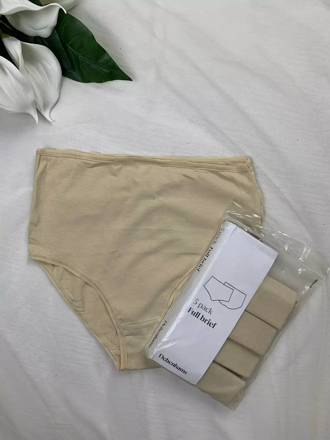 5 pack Full brief Cotton panty From Debenhams   Size 8 Size 16