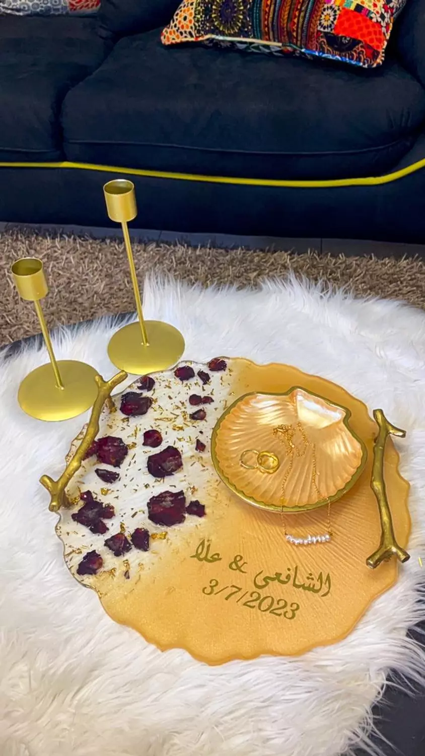 Golden tray 1