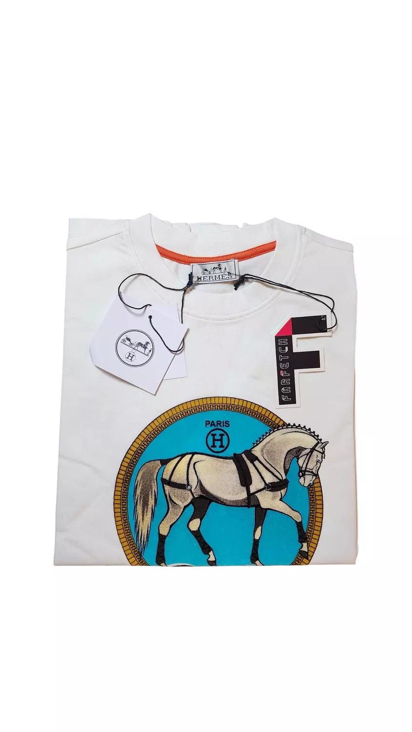 HERMES whitexblue tshirt 3